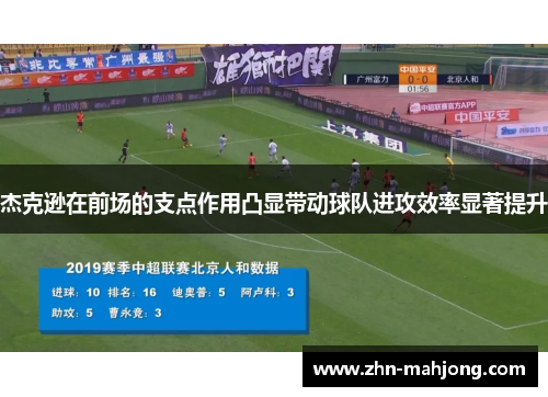 杰克逊在前场的支点作用凸显带动球队进攻效率显著提升